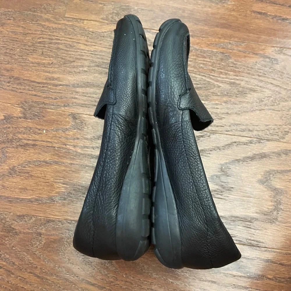 Easy Spirit Loafers Womens Black Esabide Leather Slip On Comfort Shoes 7.5M - Picture 5 of 7